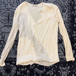 Lola & Sophie Ivory Long Sleeve Blouse